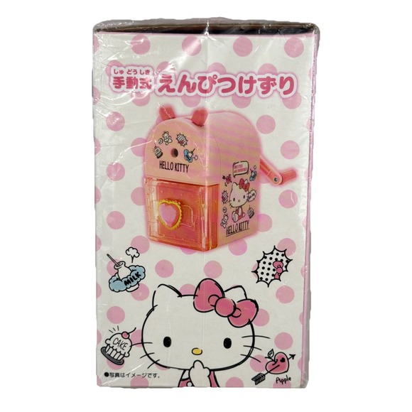 NIB Authentic Hello Kitty Manual Pencil Sharpener Sanrio Original From Japan - Picture 2 of 5